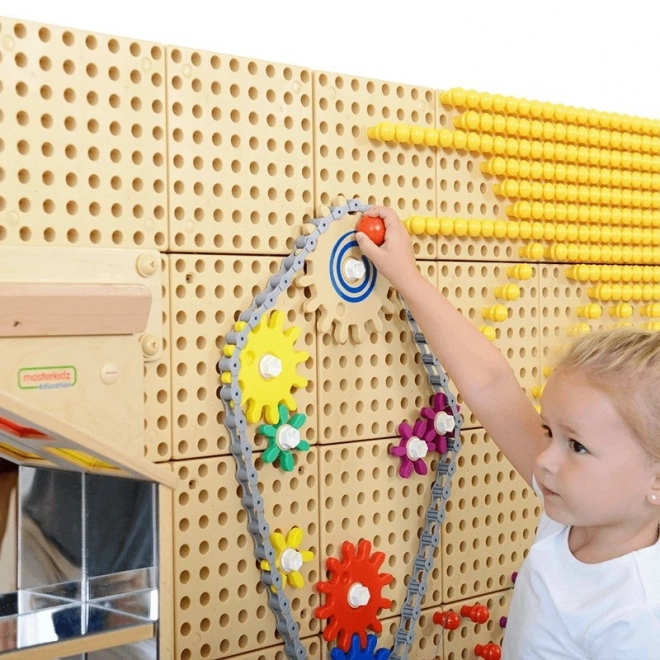 Masterkidz Wandtafel Zahnräder und Kette Bauset