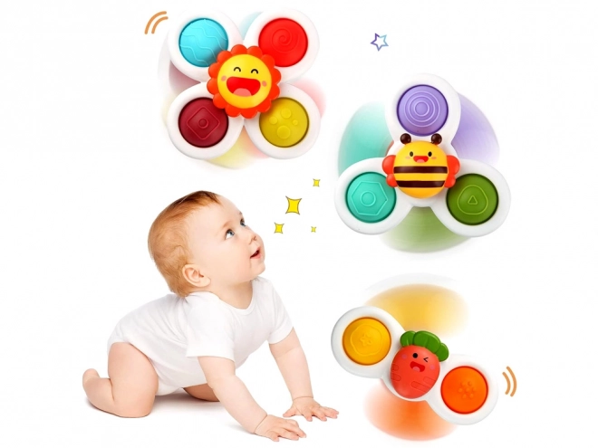 Fidget Spinner Sensorische Spielzeug mit Saugnapf