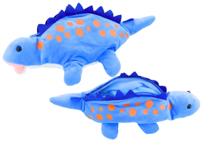 Plüsch Dinosaurier Federmäppchen Blau