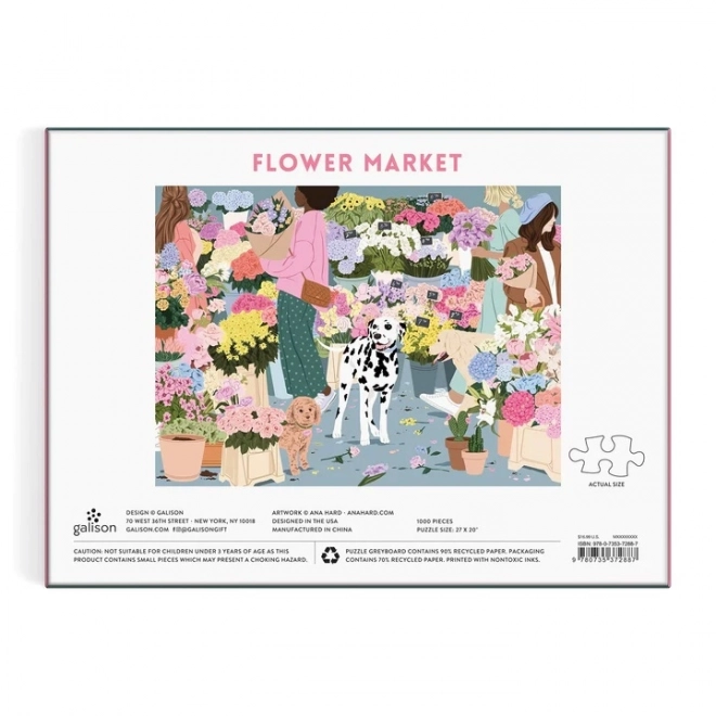 Floraler Markt Puzzle 1000 Teile