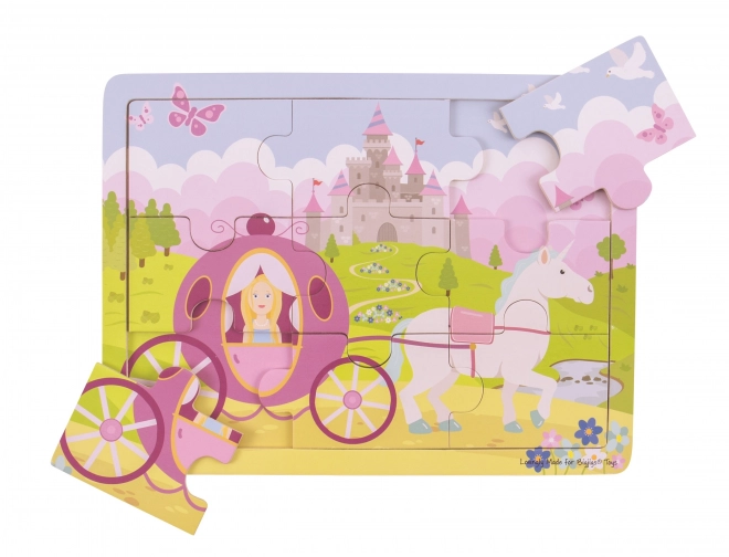 Holzpuzzle Prinzessin mit Kutsche von Bigjigs Toys