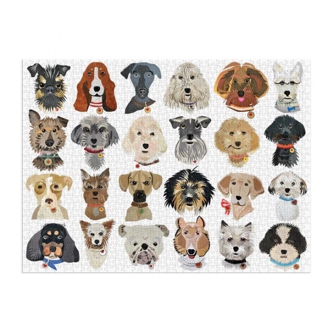 Papier Hunde Puzzle 1000 Teile