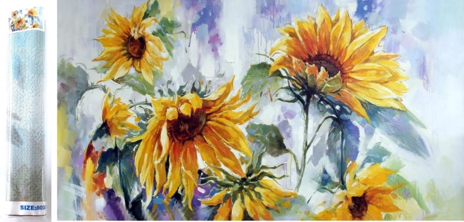 Diamantmalerei Sonnenblumen 80x40cm