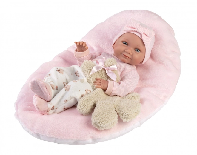 Llorens Neue Born Babypuppe Mädchen - Realistische Babypuppe mit Vinylkörper 40 cm