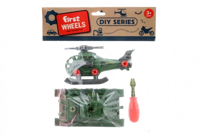 Montierbarer Panzer und Helikopter für Jungen