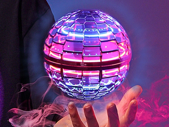 Leuchtende RC UFO Fliegende Kugel – Rosa