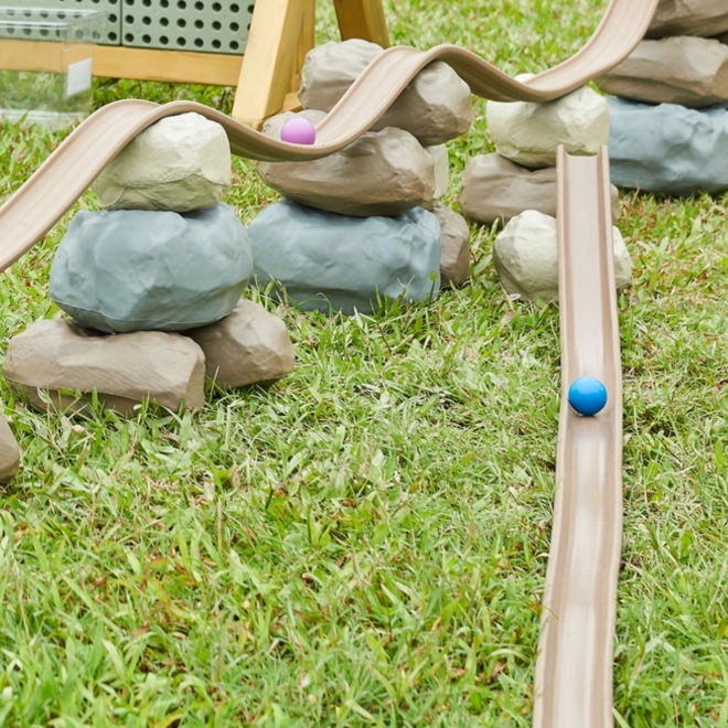 Meisterkinder: Elastische Bahn mit Gummibausteinen 98 Stk.