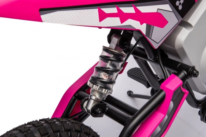 Akku Cross Motorrad für Kinder 36V in Rosa