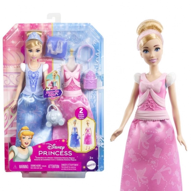Disney Prinzessin Puppe mit Märchenhaftem Styling - Cinderella