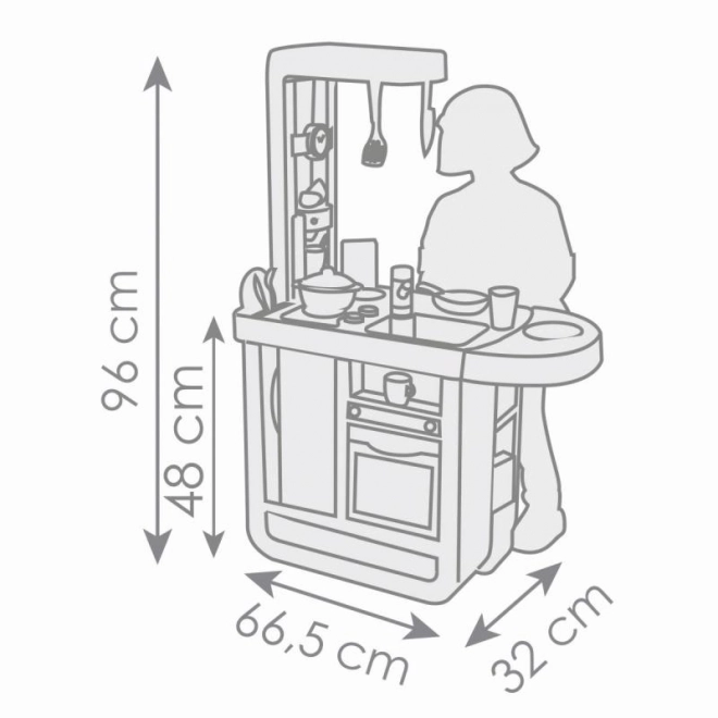 Elektronische Kinderküche Bon Appetit Cherry in Blau-Weiß