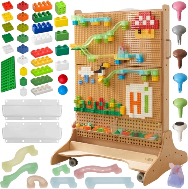 Masterkidz Holz-STEM-Tafel Freistehend mit Zubehör