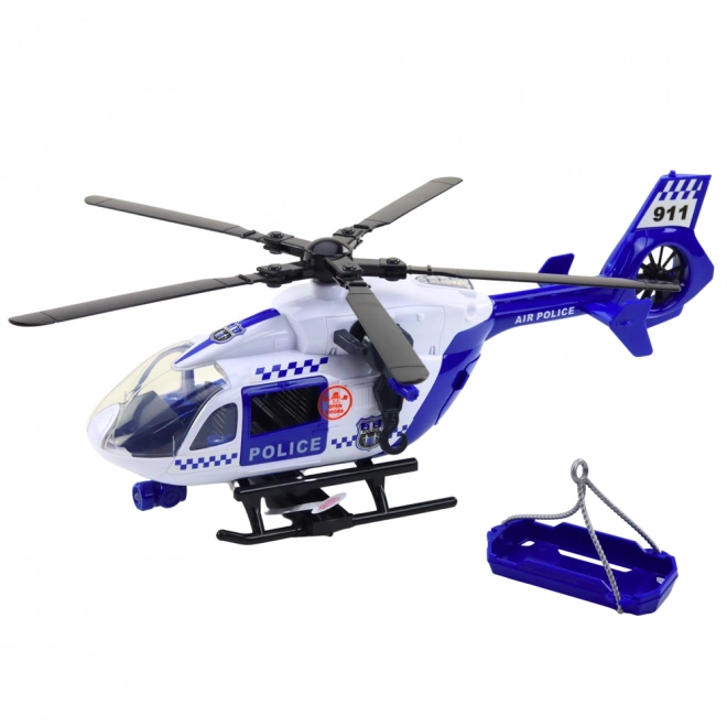 Polizeihubschrauber mit Licht und Sound