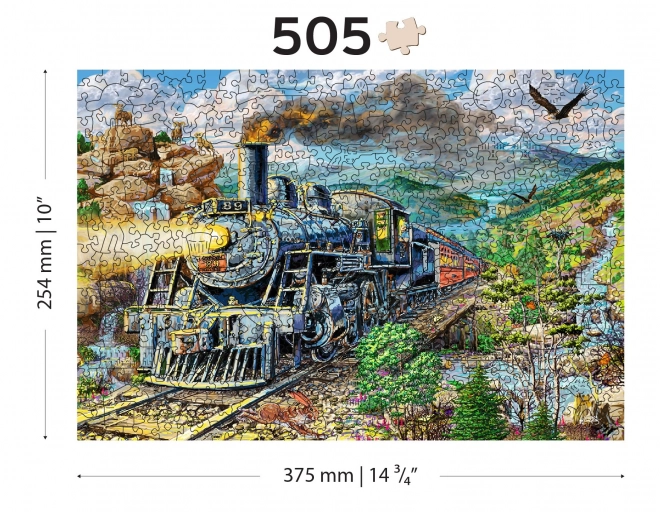 Dreidimensionales Puzzle Eisenbahn