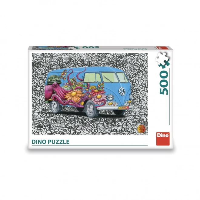 Dino Puzzle Hippies VW Bus