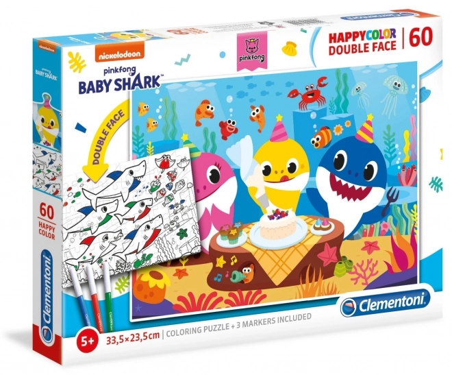 Clementoni Baby Shark Doppelwandiges Puzzle