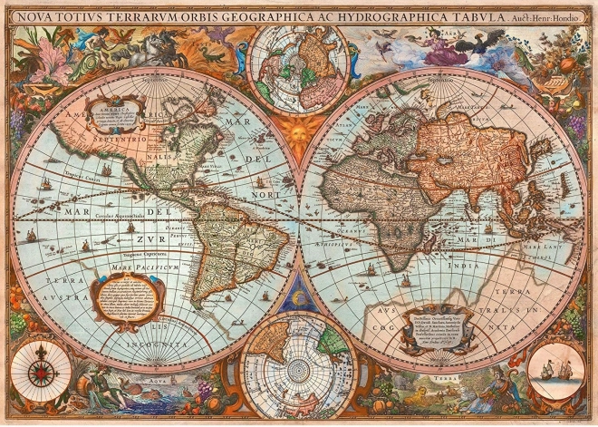 Historische Weltkarte Puzzle 3000 Teile