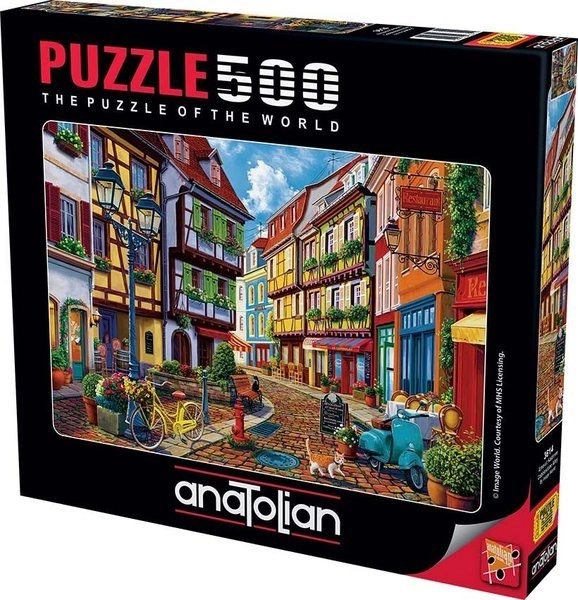 Pflasterstein-Straße Puzzle 500 Teile Anatolian