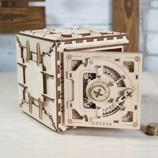 Ugears 3D Holzmechanisches Puzzle Tresor