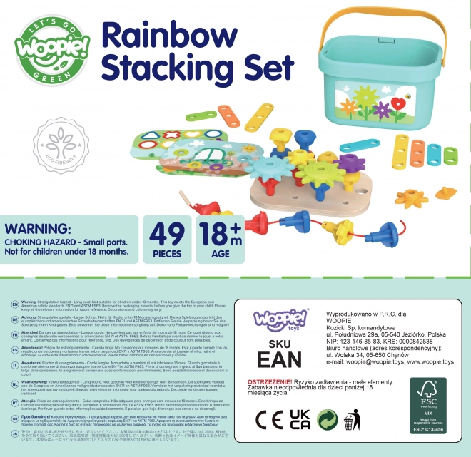 Konstruktionsbox Montessori Motorik 12-in-1 von Woopie Green