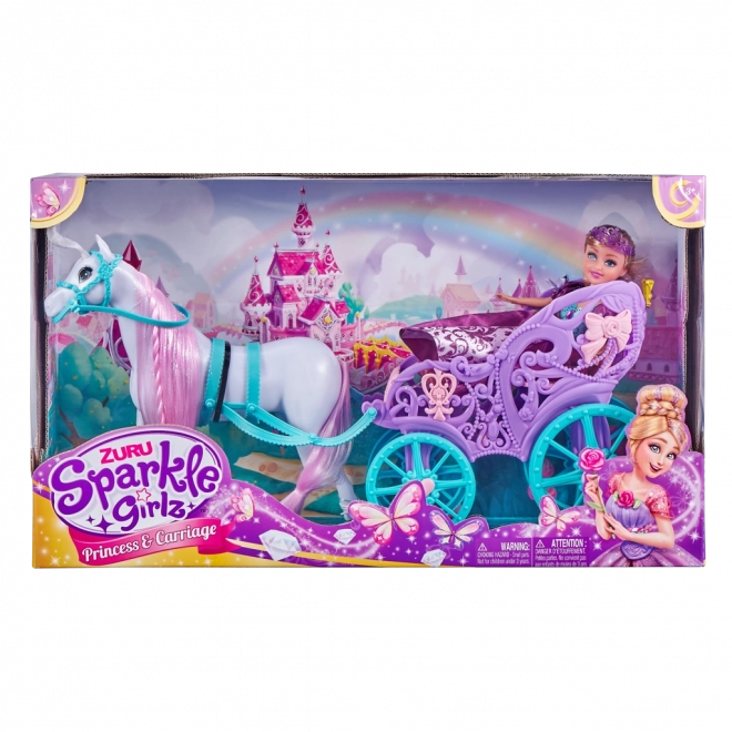 Prinzessin Sparkle Girlz mit Pferd und Kutsche