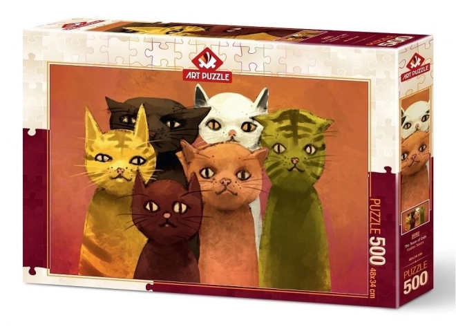 Puzzlespiel Katzen Team 500 Teile