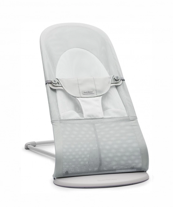BABYBJÖRN - Wippe BALANCE SOFT MESH - Grau/Weiß – Grau/Weiß