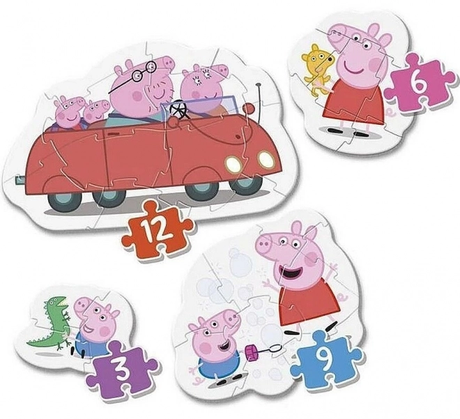 Mein erstes Puzzle Peppa Pig 4-in-1 Set