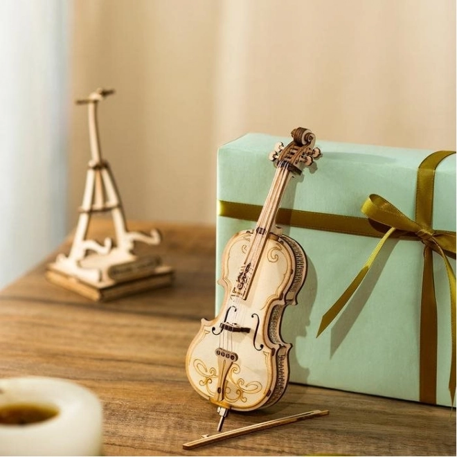 RoboTime Holz 3D Puzzle Violoncello