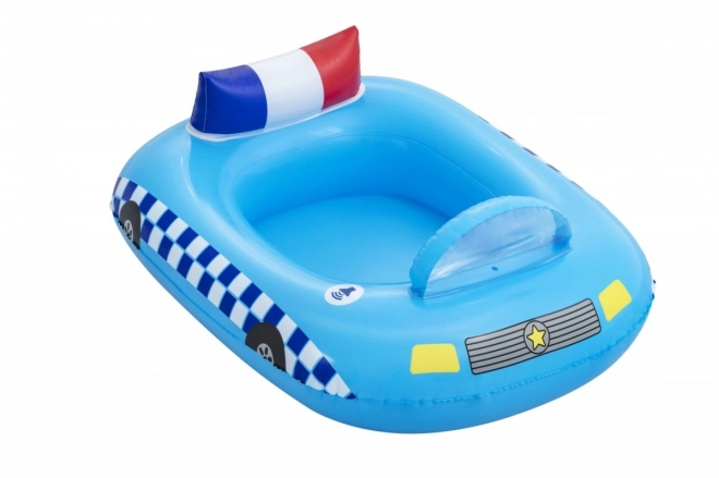 Aufblasbares Polizeiboot mit Sirene für Kinder BESTWAY