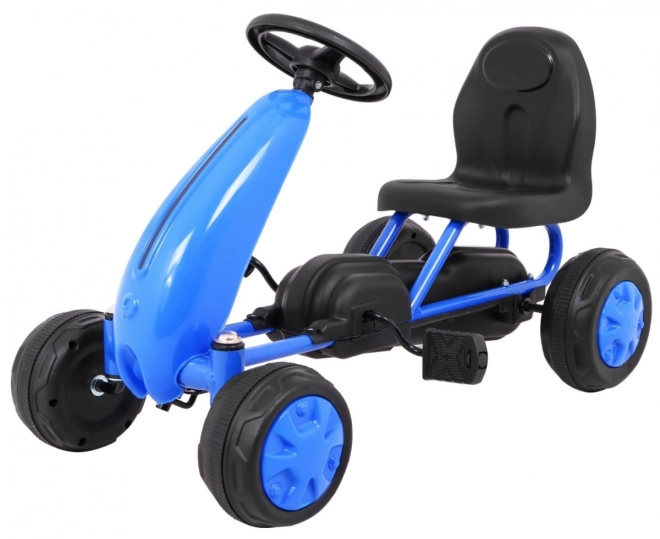 Erster Pedal-Gokart Für Kinder mit Kettenantrieb in Weiß – blau