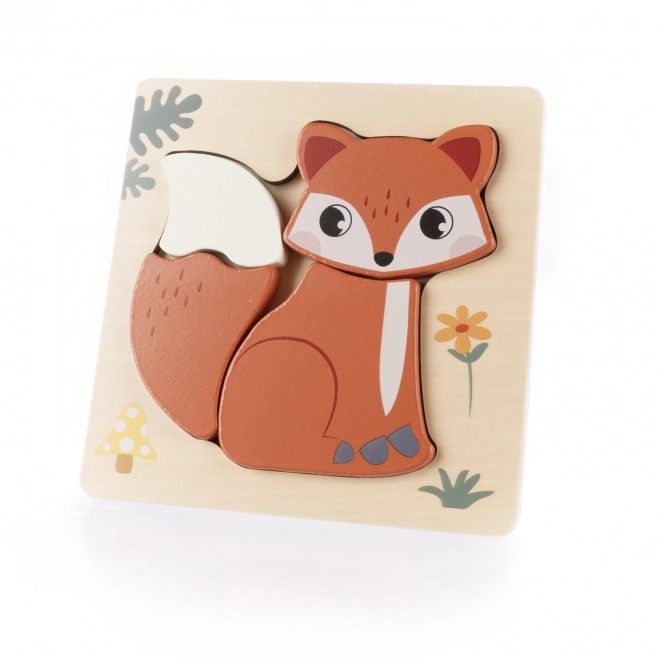 Kleines Holzpuzzle, Fox