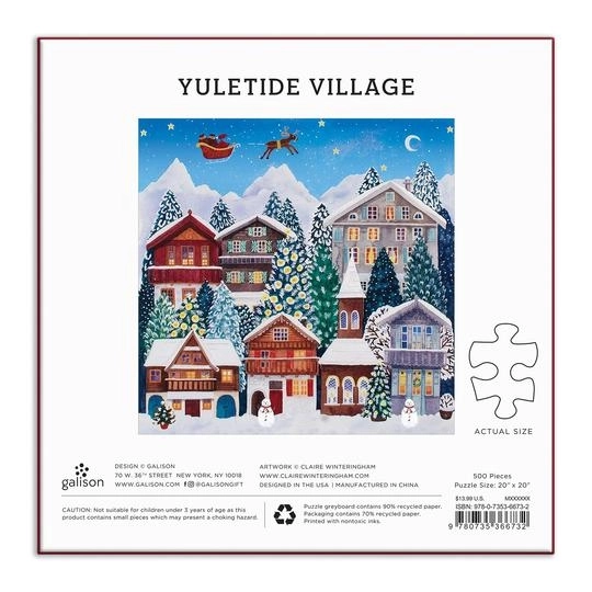 Galison Weihnachts-Puzzle 500 Teile