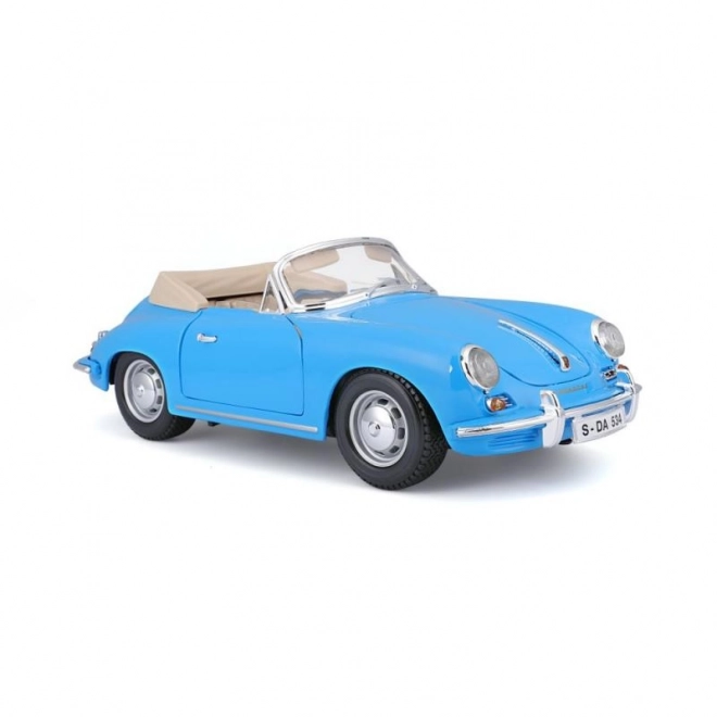 Porsche 356B Cabriolet Modellauto Blau