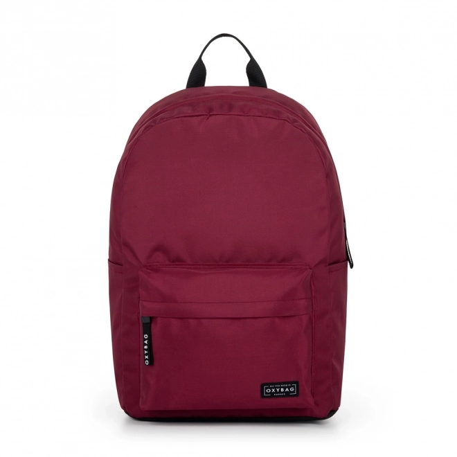 Schulrucksack OXY Runner Weinrot