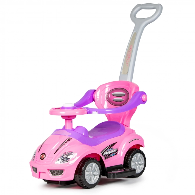 Deluxe 3-in-1 Rutschauto für Kinder in Pink