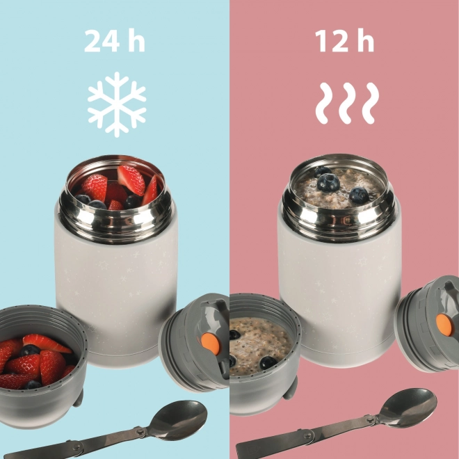 Thermos für Speisen mit Silikongriff Flowers 620 ml