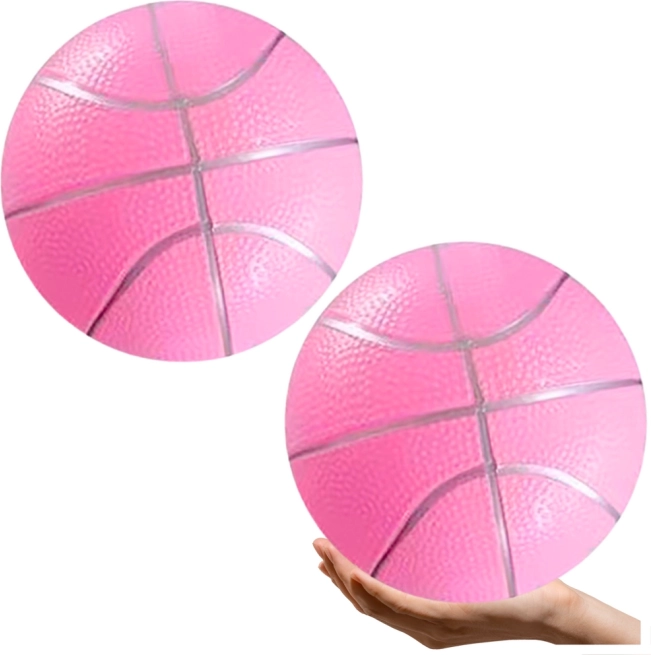 Pastellrosa Strand-Gummiball 20 cm