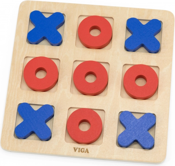 Klassisches Holzspiel Tic Tac Toe von Viga