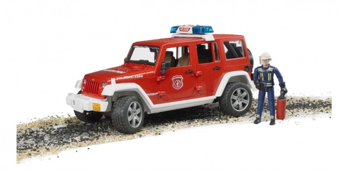 Roter Feuerwehr Jeep WRANGLER mit Figur und Zubehör