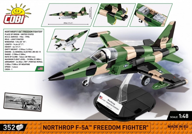 Konstruktionsspielzeug Northrop F-5A Freedom Fighter