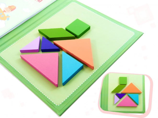 Magnetisches 3D Tangram Buch