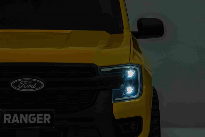 Elektrisches Kinderauto Ford Ranger Lift Gelb