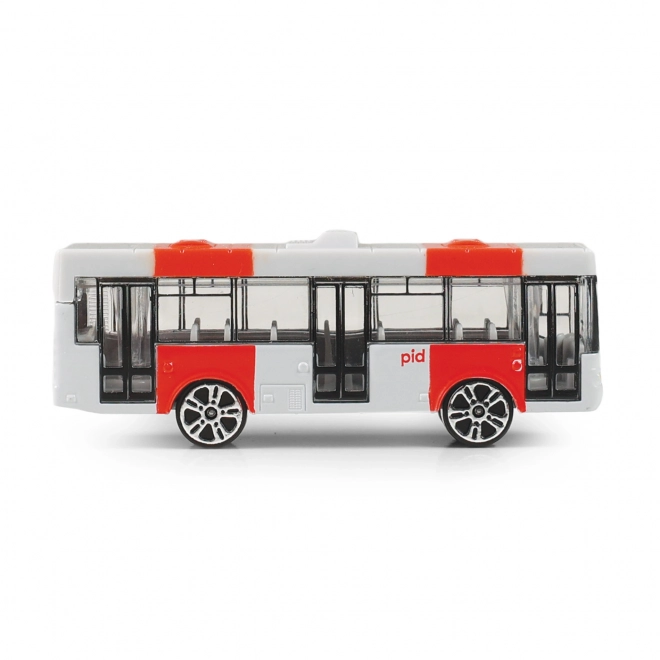 Kleiner roter Stadtbus Modell Prag