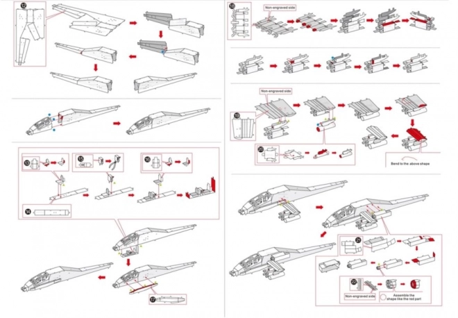 3D-Puzzle Modellhubschrauber AH-64 Apache von Metal Earth