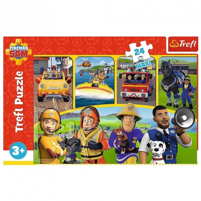 Puzzle Feuerwehrmann Sam und Freunde MAXI 24 Teile