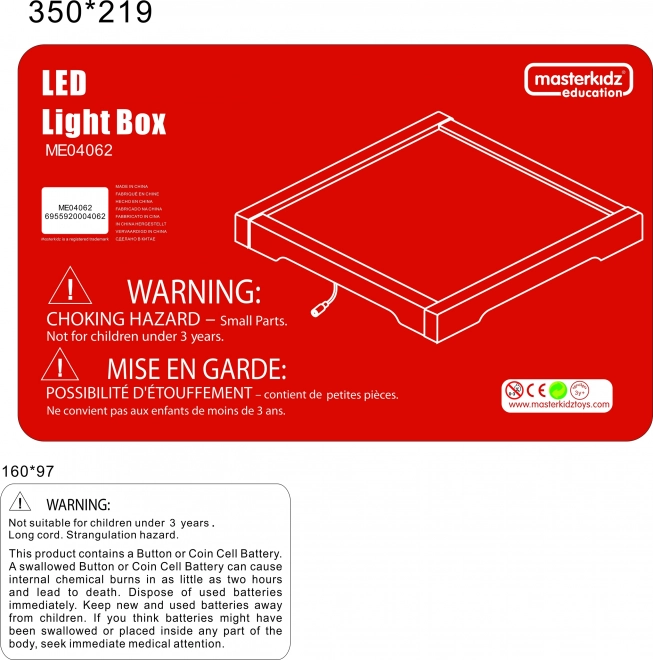 Masterkidz LED Lichtfeld Sensory Box