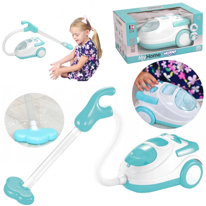 Interaktiver Kinderstaubsauger mit Saugfunktion Woopie