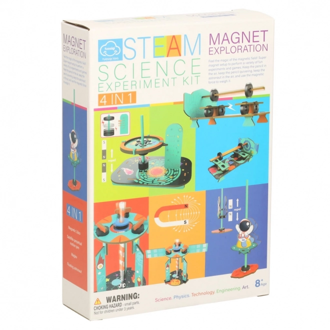 Wissenschaftliches DIY Magnetexperiment Set 4-in-1