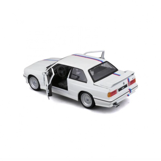 Bburago BMW 3er Serie M3 1988 Weiß Modellauto