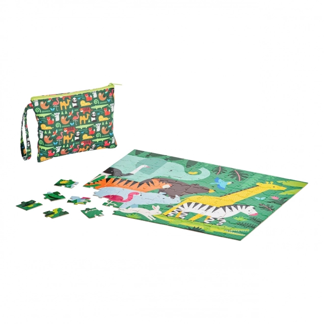 Petit Collage Doppelseitiges Puzzle 2-in-1 Dschungel